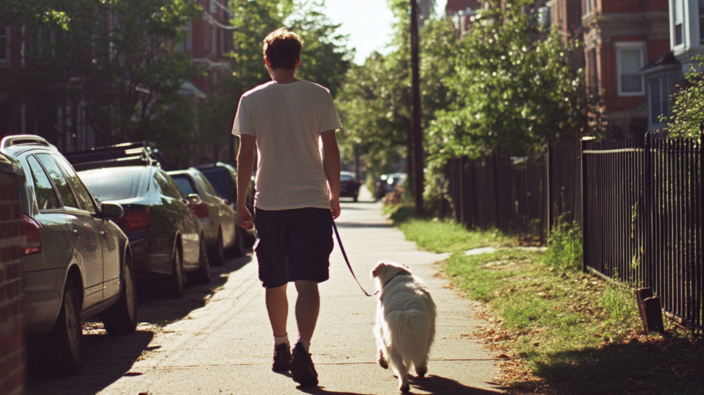 Walking dog for recovery