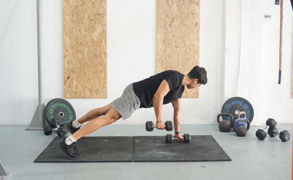 Dumbbell Renegade Row