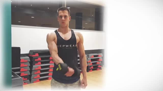 Standing Cross-body Dumbbell Raise