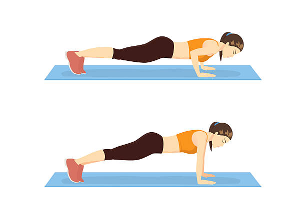 Individual moving from plank to pushup position, demonstrating a bodyweight exercise for shoulder strength.