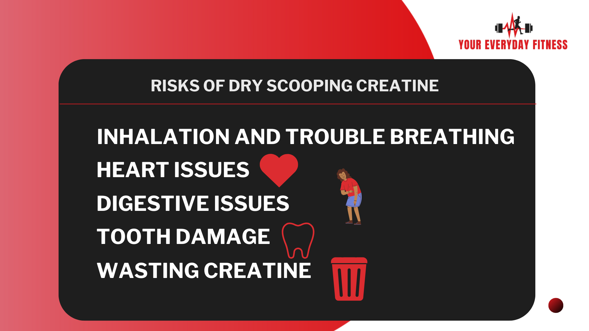 risks of dry scooping creatine